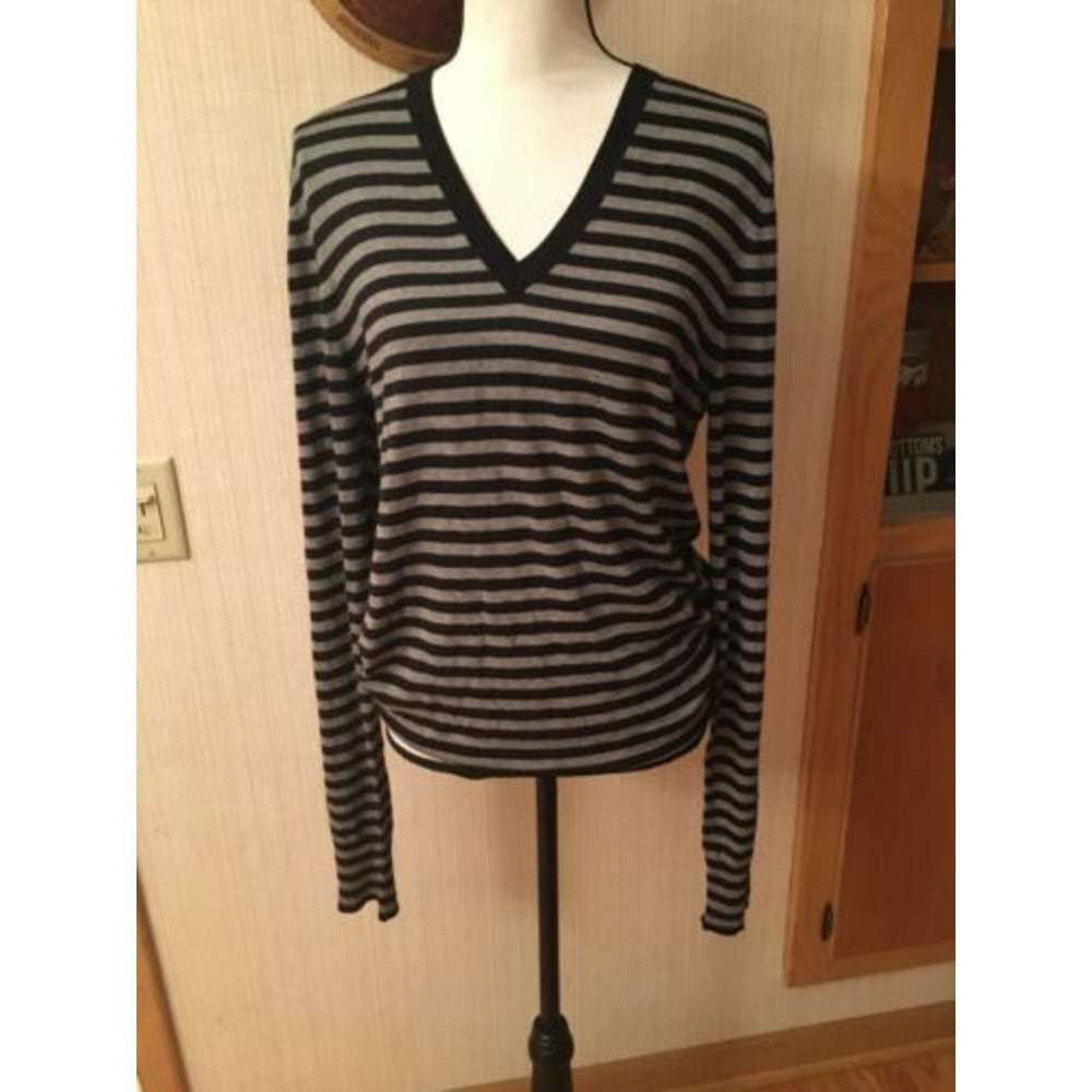 Burberry London Silk And Cashmere Stripe Sweater
